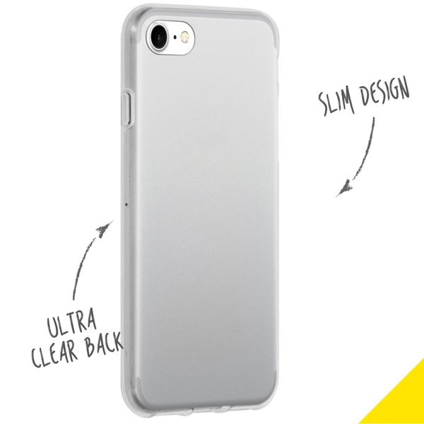Accezz Clear Backcover Apple iPhone SE (2022 / 2020) / 8 / 7 / 6(s) - Transparant