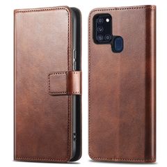 imoshion Luxe Bookcase Samsung Galaxy A21s - Donkerbruin