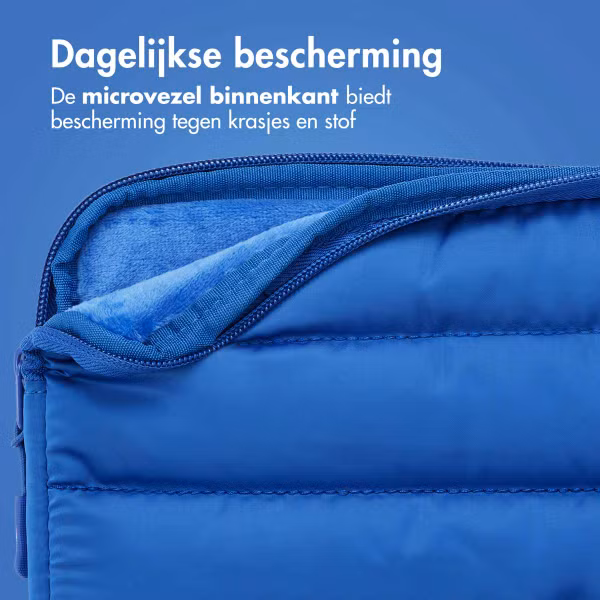 imoshion Puffer Laptop hoes 15-16 inch - Laptopsleeve - Cobalt Blue