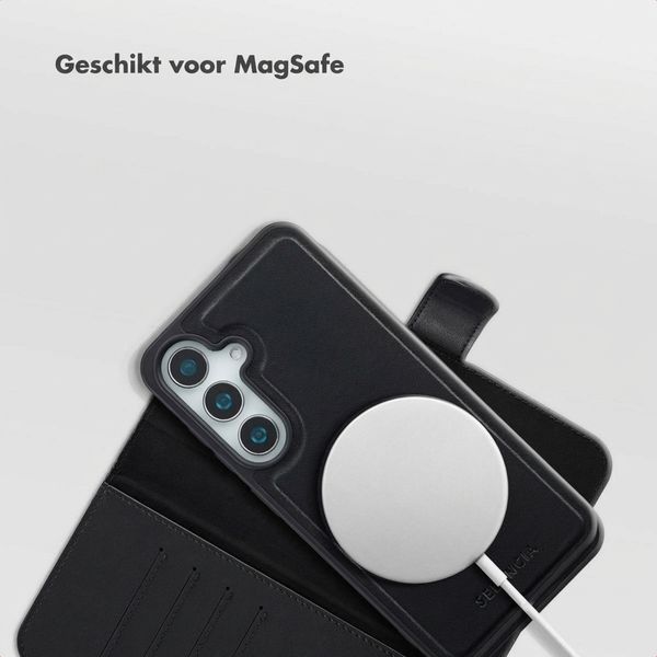 Selencia Olyn Uitneembare Bookcase met MagSafe Samsung Galaxy S25 / S24 - Zwart