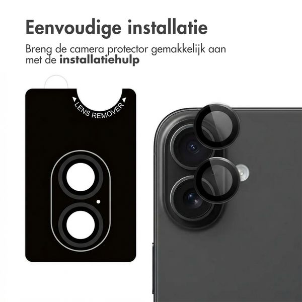 imoshion 2 Pack Camera lens protector Apple iPhone 17 / 16 / 16 Plus - Zwart