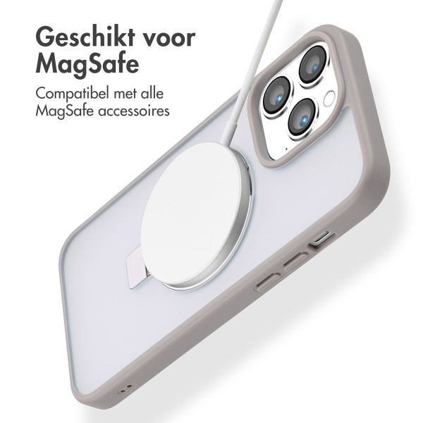 Accezz Ring Stand Backcover met MagSafe Apple iPhone 14 Pro Max - Grijs