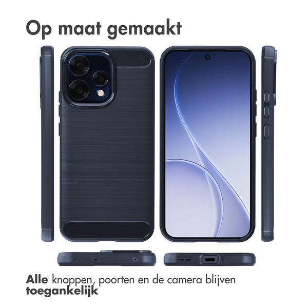 imoshion Brushed Backcover Oppo Reno15 F (5G) - Donkerblauw