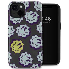 Selencia Vivid Backcover met MagSafe Apple iPhone 14 - Wavy Smiley Green