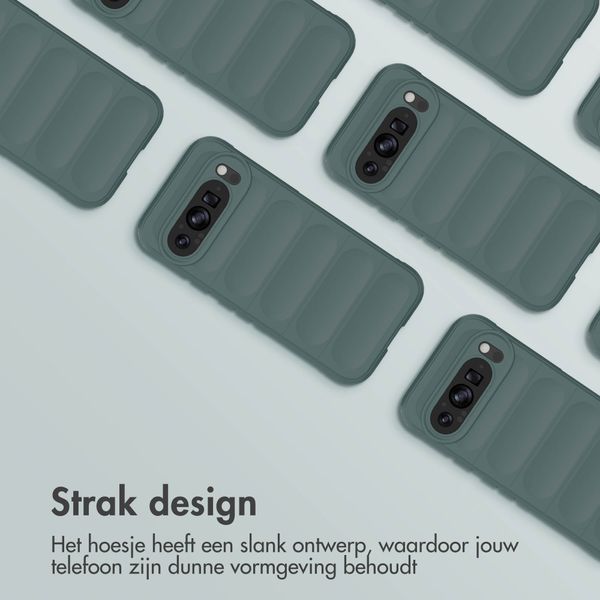 imoshion EasyGrip Backcover Google Pixel 9 / 9 Pro - Donkergroen