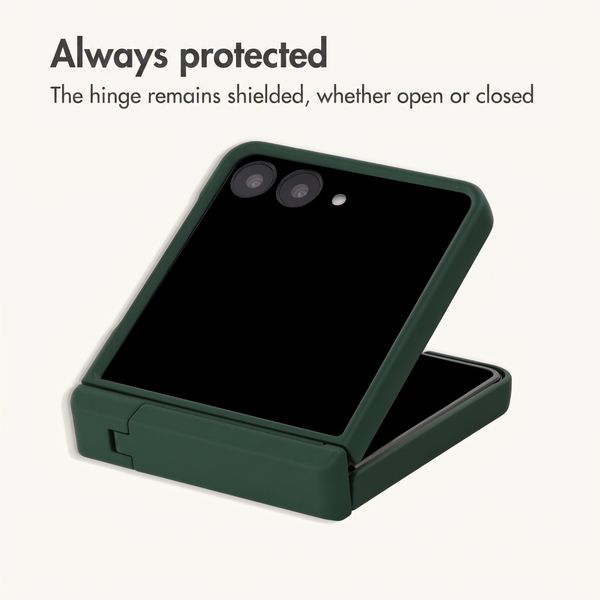 imoshion Colour Back Cover with Stand Samsung Galaxy Z Flip 8 - Dark Green