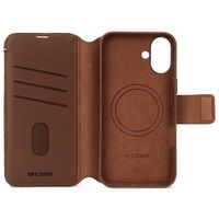 Decoded 2 in 1 Leather Detachable Wallet MagSafe iPhone 16 - Tan