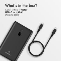 imoshion Powerbank 20,000 mAh - Quick Charge and Power Delivery - 100W - Black