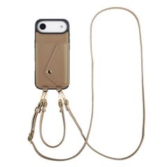 Selencia Sera Phone Case with Cord and Envelope Card Holder Apple iPhone Air - Taupe