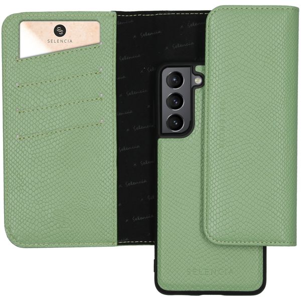 Selencia Tierra Uitneembare Slang Clutch Galaxy S21 Plus - Groen