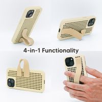 Callbuddy Hoesje met Strap Apple iPhone 17e / 16e / 15 / 14 / 13 - Sand Glow