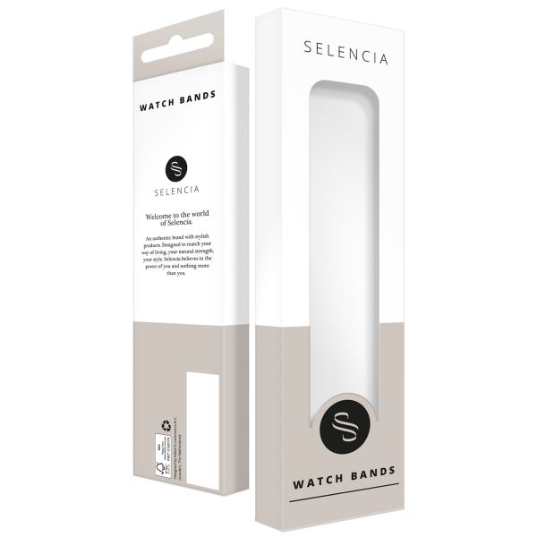 Selencia Stalen magnetisch bandje  - Universeel 22 mm aansluiting - Goud