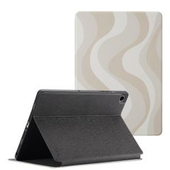 Selencia Vivid tablethoes Samsung Galaxy Tab A9 Plus - Desert Waves Beige