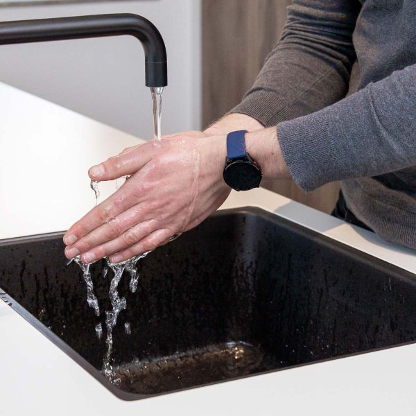 imoshion Siliconen Sport bandje  - Universeel 22 mm aansluiting - Donkerblauw