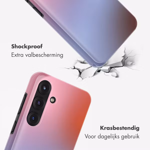 Selencia Vivid Backcover met MagSafe Samsung Galaxy S25 - Gradient Soft Blush