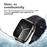 imoshion Active Sport siliconenbandje Apple Watch Series 1 t/m 9 / SE (38/40/41 mm) | Series 10 (42 mm) - Zwart