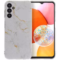 imoshion Design hoesje Samsung Galaxy A14 (5G/4G) - White Marble