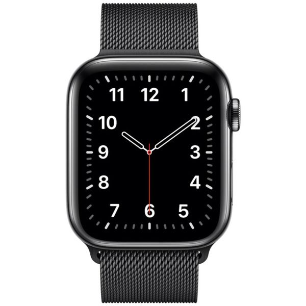 Apple Milanese Loop Band Apple Watch Series 1 t/m 9 / SE (38/40/41 mm) | Series 10 / 11 (42 mm) - Space Black