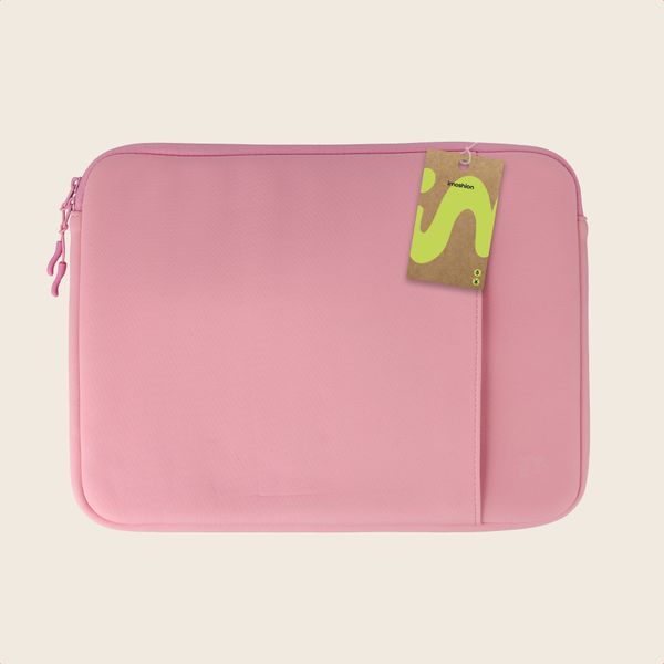 imoshion Laptophoes met opbergvak 14 inch - Laptopsleeve - Candy Pink