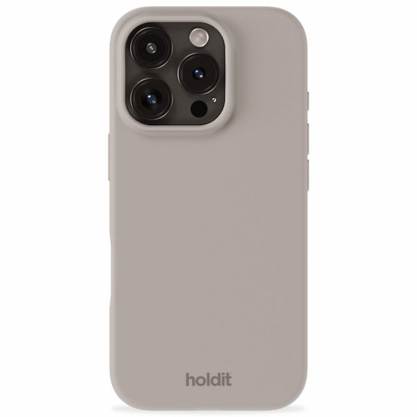 Holdit Silicone Case iPhone 16 Pro Max - Taupe