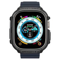 Spigen Rugged Armor™ Case Apple Watch Ultra / Ultra 2 / Ultra 3 - 49 mm - Zwart