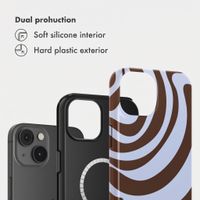 Selencia Vivid Back Cover with MagSafe Apple iPhone 14 - Dream Swirl Chocolate