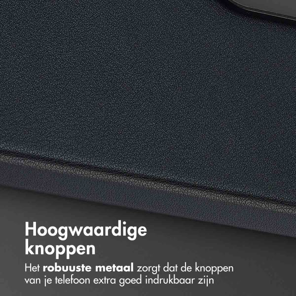 Accezz MagSafe Leather Backcover Samsung Galaxy A36 / A56 - Onyx Black