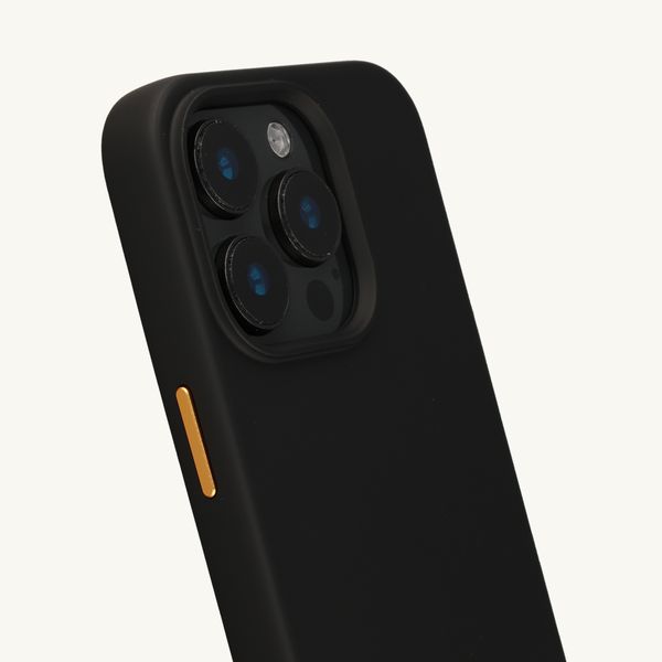 Selencia Rivièra MagSafe Backcover met afneembare haakjes Apple iPhone 15 Pro - Velvet Black
