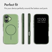 imoshion Colour Back Cover with Thin MagSafe Ring Apple iPhone 16 - Dark Green