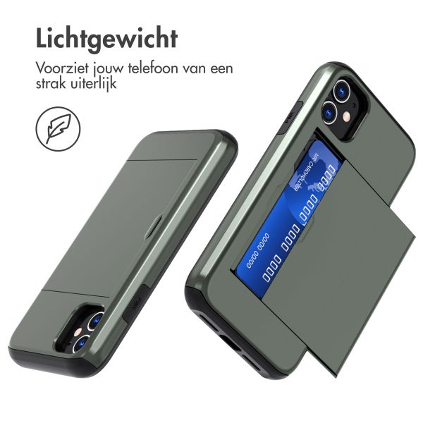 imoshion Backcover met pasjeshouder Apple iPhone 11 - Donkergroen