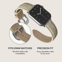 Burga Genuine Leather Band Apple Watch | 38/40/41/42 mm - Buttermelt / Silver