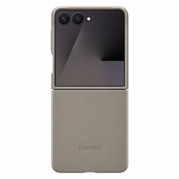 Samsung Originele KindSuit Vegan Leather Case Samsung Galaxy Z Flip 7 - Taupe