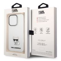 Karl Lagerfeld Hardcase Backcover Choupette iPhone 14 Pro - Transparant