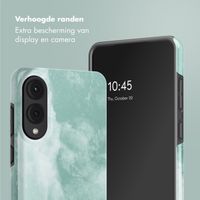 Selencia Vivid Backcover Samsung Galaxy S25 Edge - Marble Grayed Jade