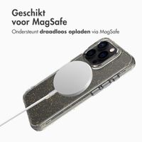 imoshion Clear Glitter Backcover met MagSafe Apple iPhone 15 Pro Max - Goud