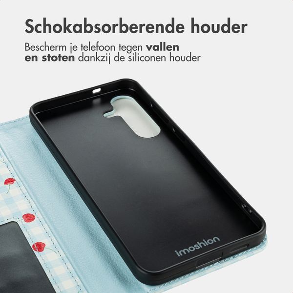 imoshion Design Bookcase Samsung Galaxy S25 FE - Cherry Check