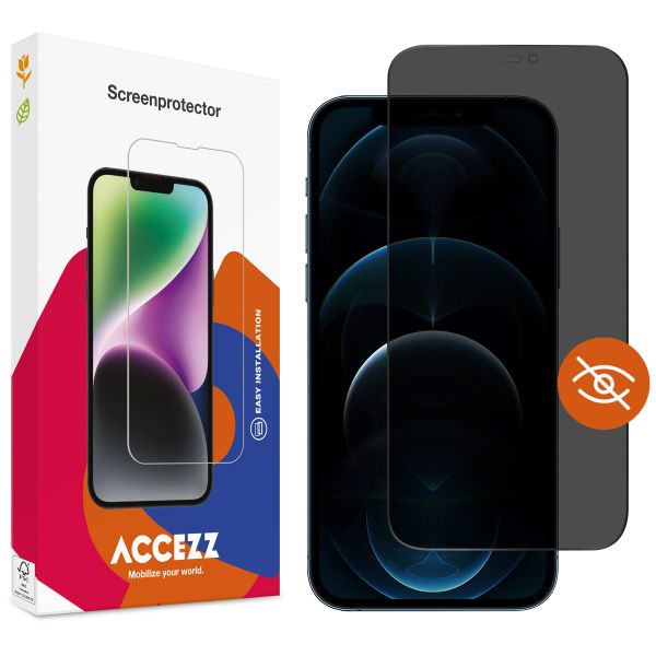 Accezz Gehard Glas Privacy Screenprotector Apple iPhone 12 (Pro)