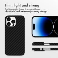 Accezz MagSafe Kevlar® Back Cover Apple iPhone 14 Pro - Black