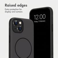 imoshion Colour Back Cover with Thin MagSafe Ring Apple iPhone 15 - Black
