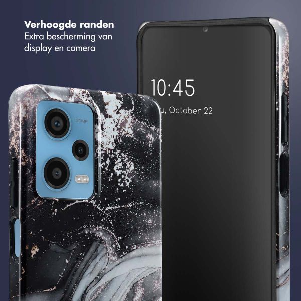 Selencia Vivid Tough Backcover Xiaomi Redmi Note 12 Pro - Chic Marble Black