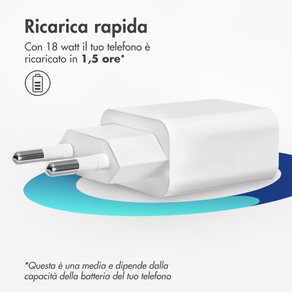 imoshion Wall Charger 18 Watt | USB-A - Wit - Apple Watch 9 - 45 mm