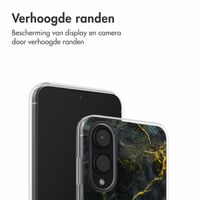 imoshion Design hoesje Samsung Galaxy S25 Edge - Black Marble