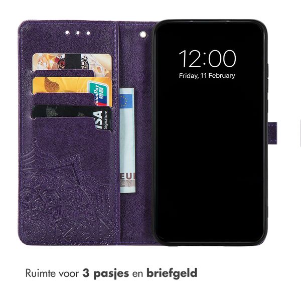imoshion Mandala Bookcase Samsung Galaxy S26 FE - Paars