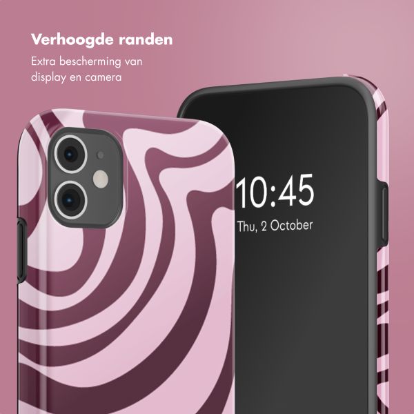 Selencia Vivid Backcover Apple iPhone 11 - Wavy Swirl Pink Plum