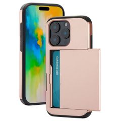 imoshion Backcover met pasjeshouder Apple iPhone 16 Pro - Rosé Goud