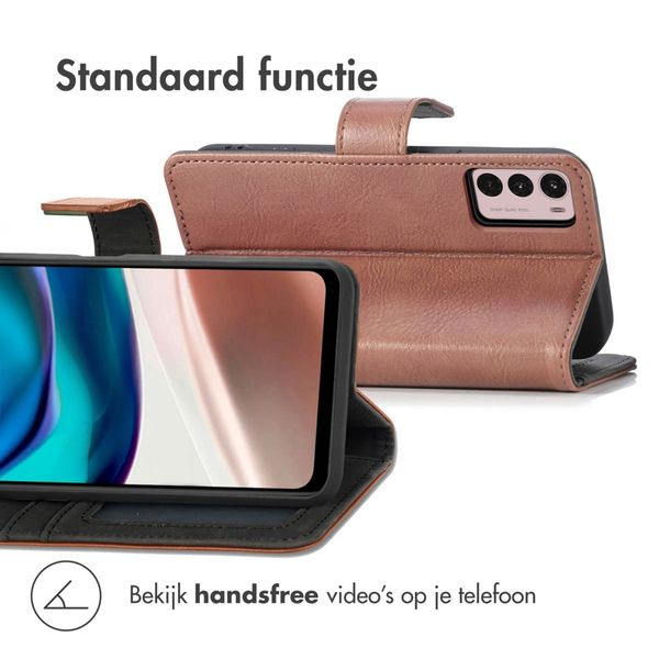 imoshion Luxe Bookcase Motorola Moto G42 - Bruin