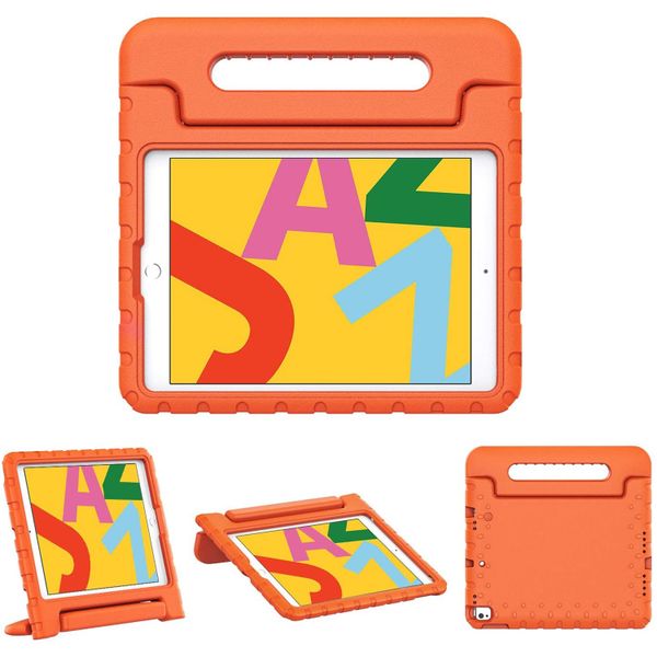 imoshion Kidsproof Backcover met handvat iPad 7 (2019) / iPad 8 (2020) / iPad 9 (2021) 10.2 inch - Oranje