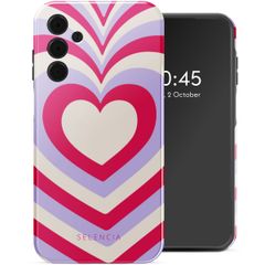 Selencia Vivid Backcover Samsung Galaxy A15 (5G) - Double Hearts Rubine Red Lilac