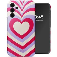 Selencia Vivid Backcover Samsung Galaxy A15 (5G/4G) - Double Hearts Rubine Red Lilac