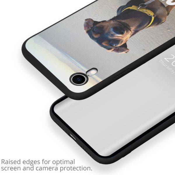 Ontwerp je eigen Apple iPhone Xr gel hoesje - Zwart